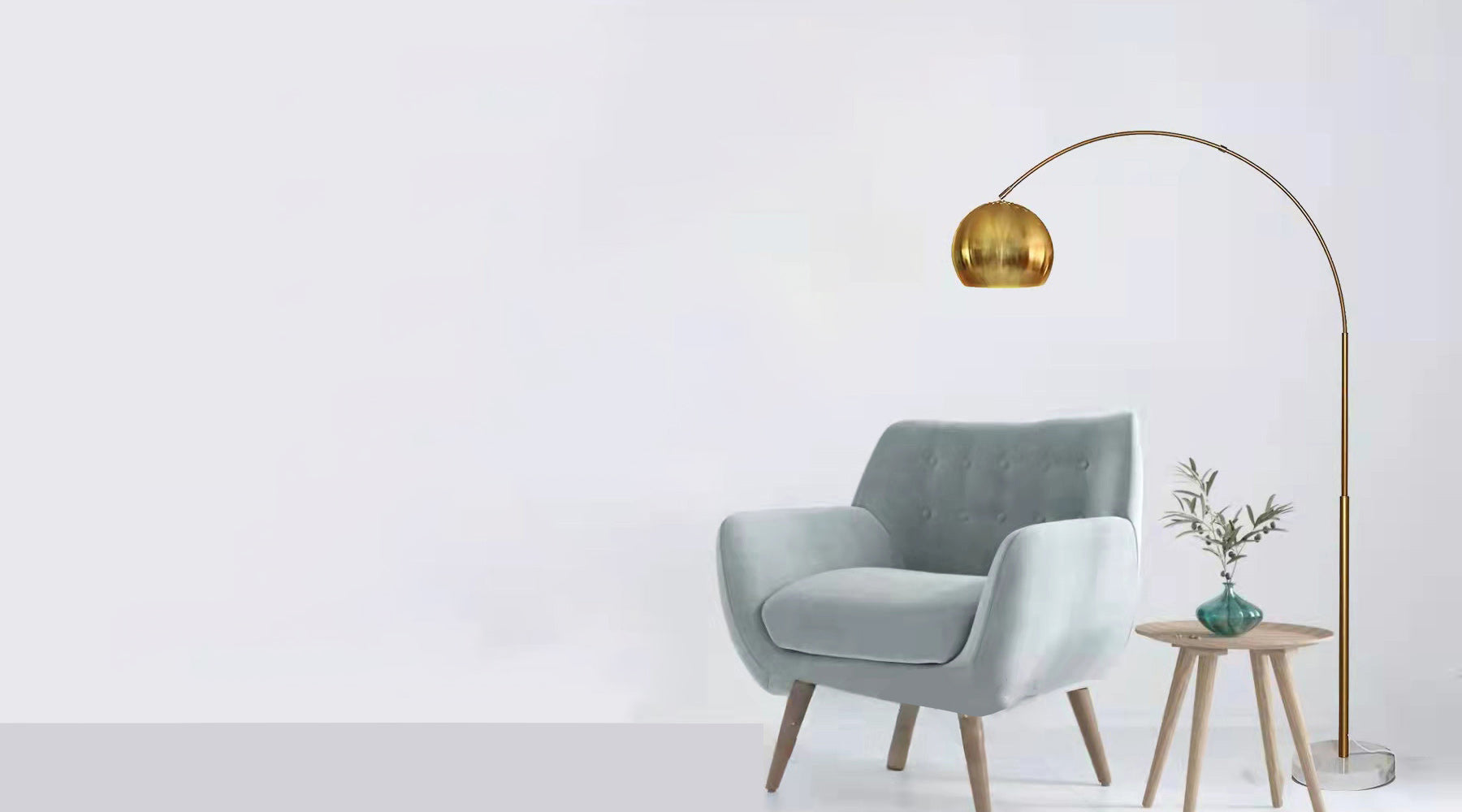 Spherical Arc Floor Lamp