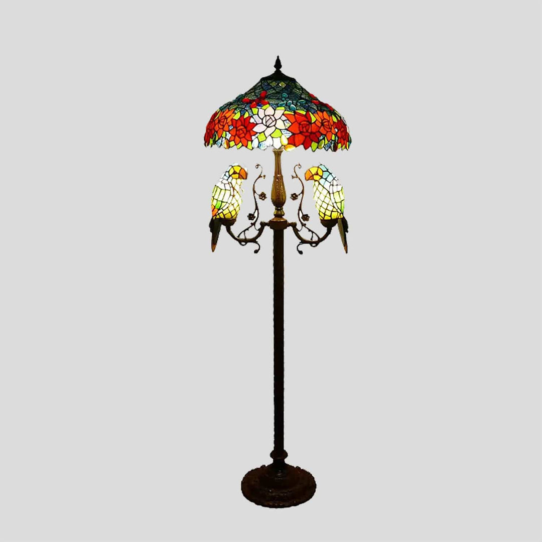 Parrot floor lamp