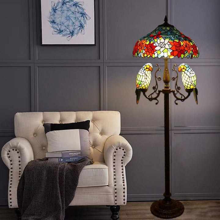 Parrot floor lamp