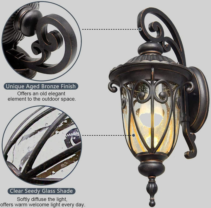 Retro outdoor wall light