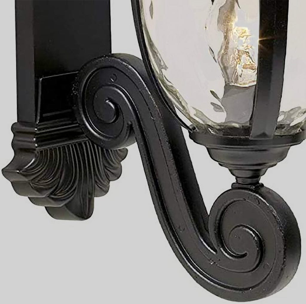 Rolling arm outdoor wall light