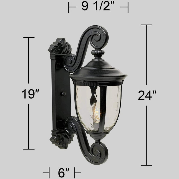 Rolling arm outdoor wall light