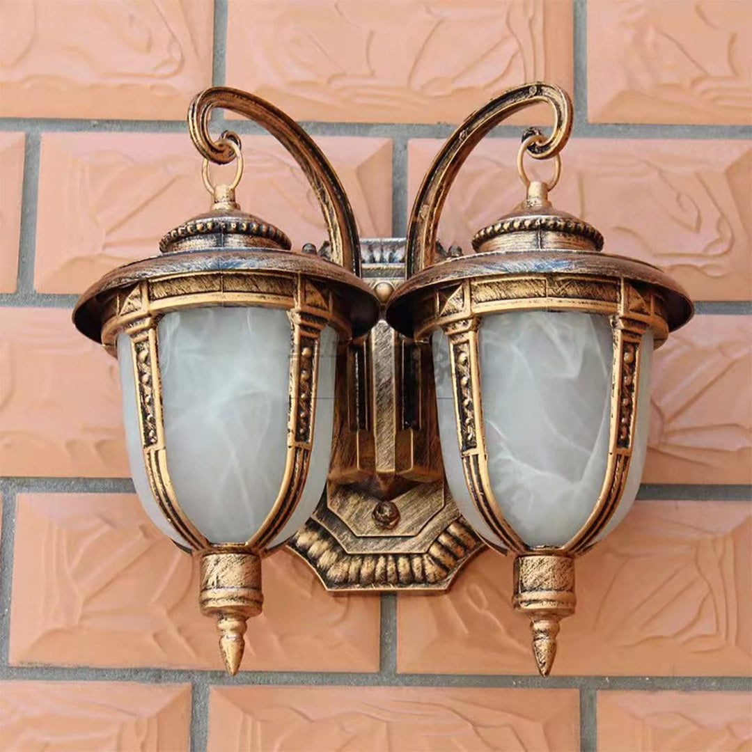 Double Head Outdoor Wall Light
