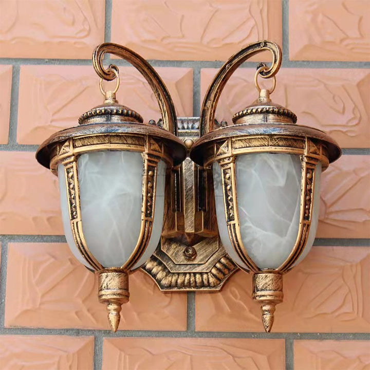 Double Head Outdoor Wall Light