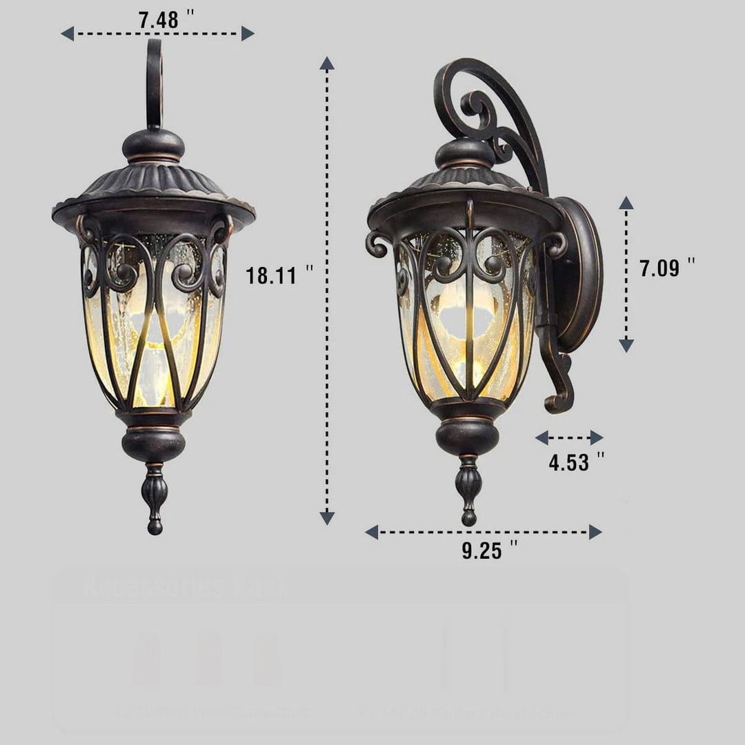 Retro outdoor wall light