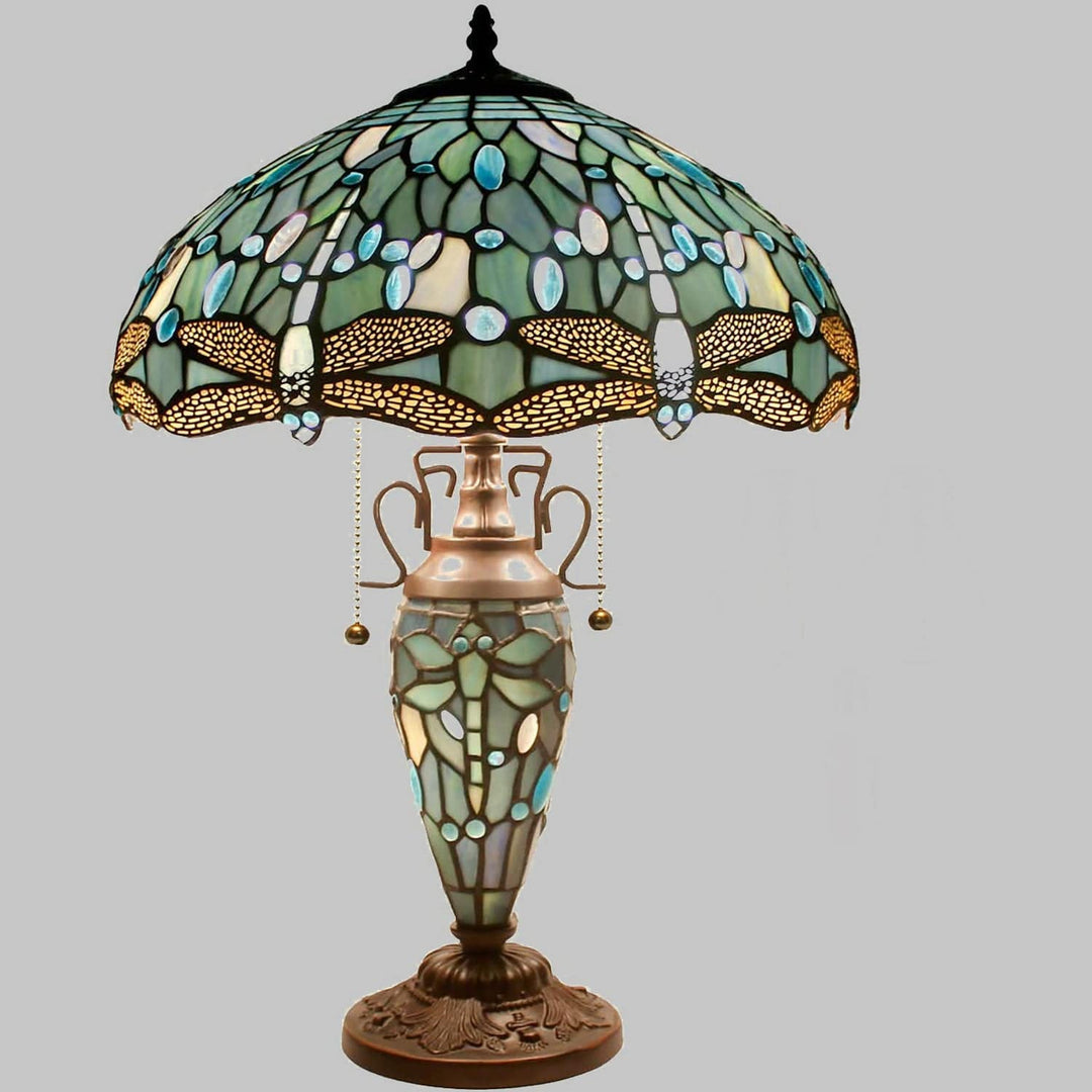 Sea green table lamp