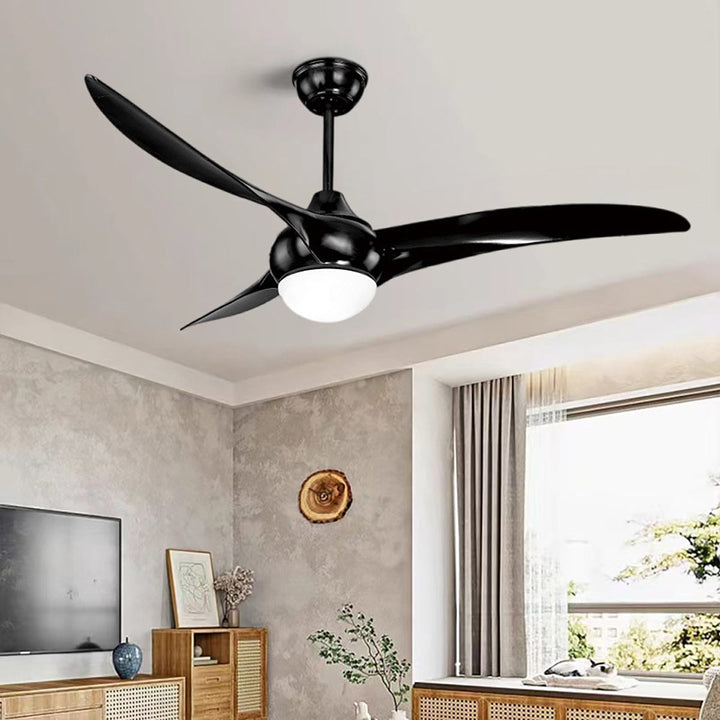 black ceiling fan