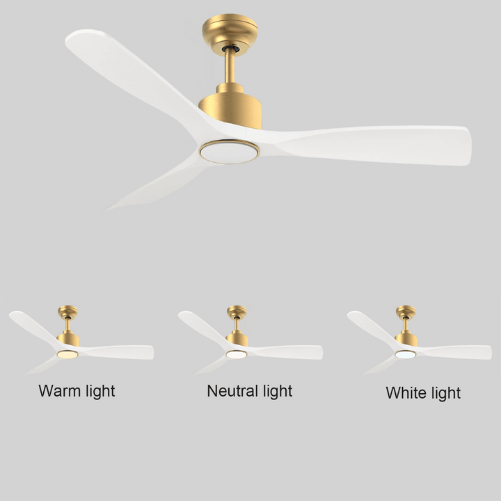 Golden smart ceiling fan