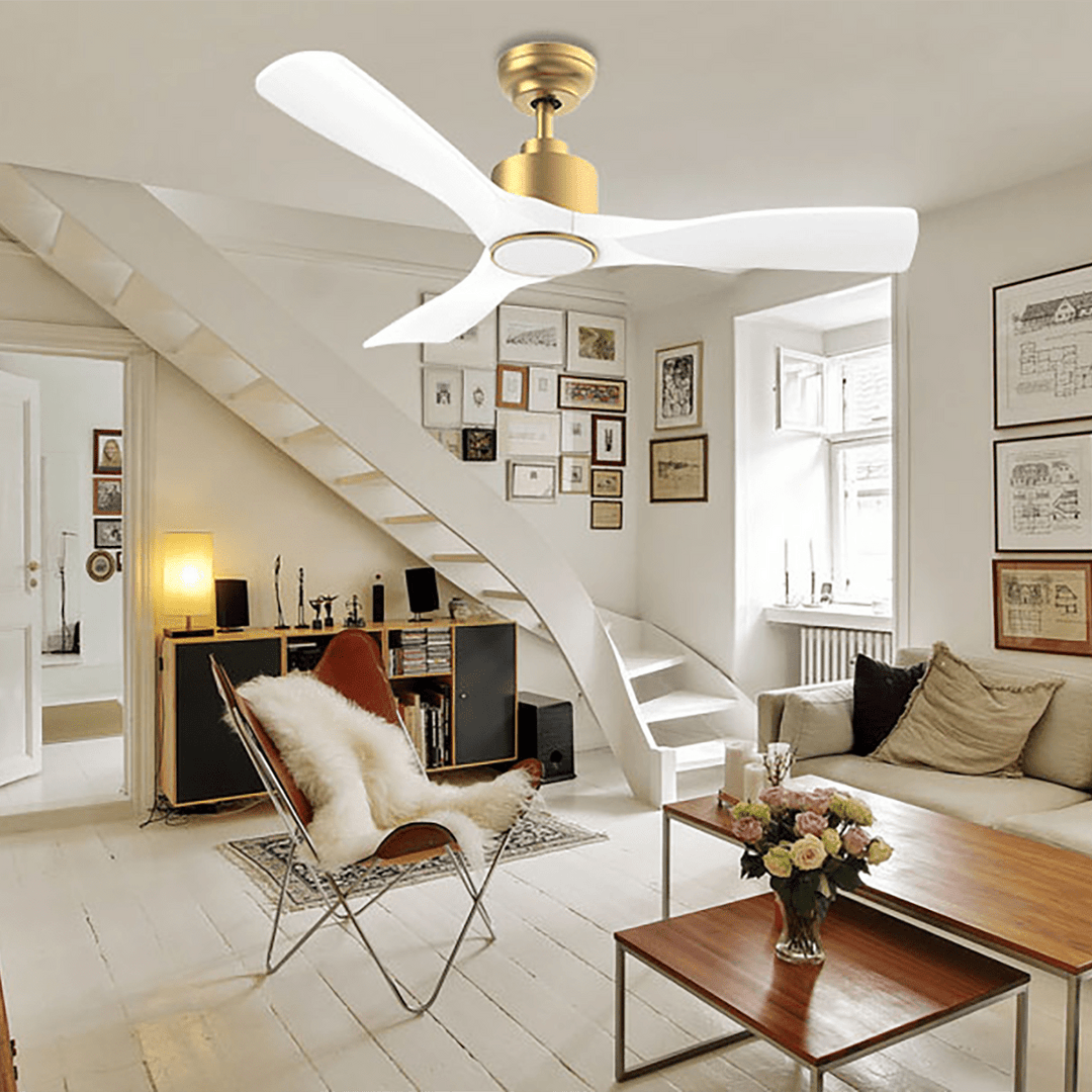 Golden smart ceiling fan