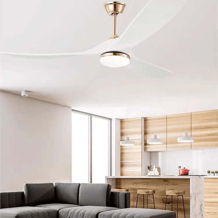 Golden curve ceiling fan