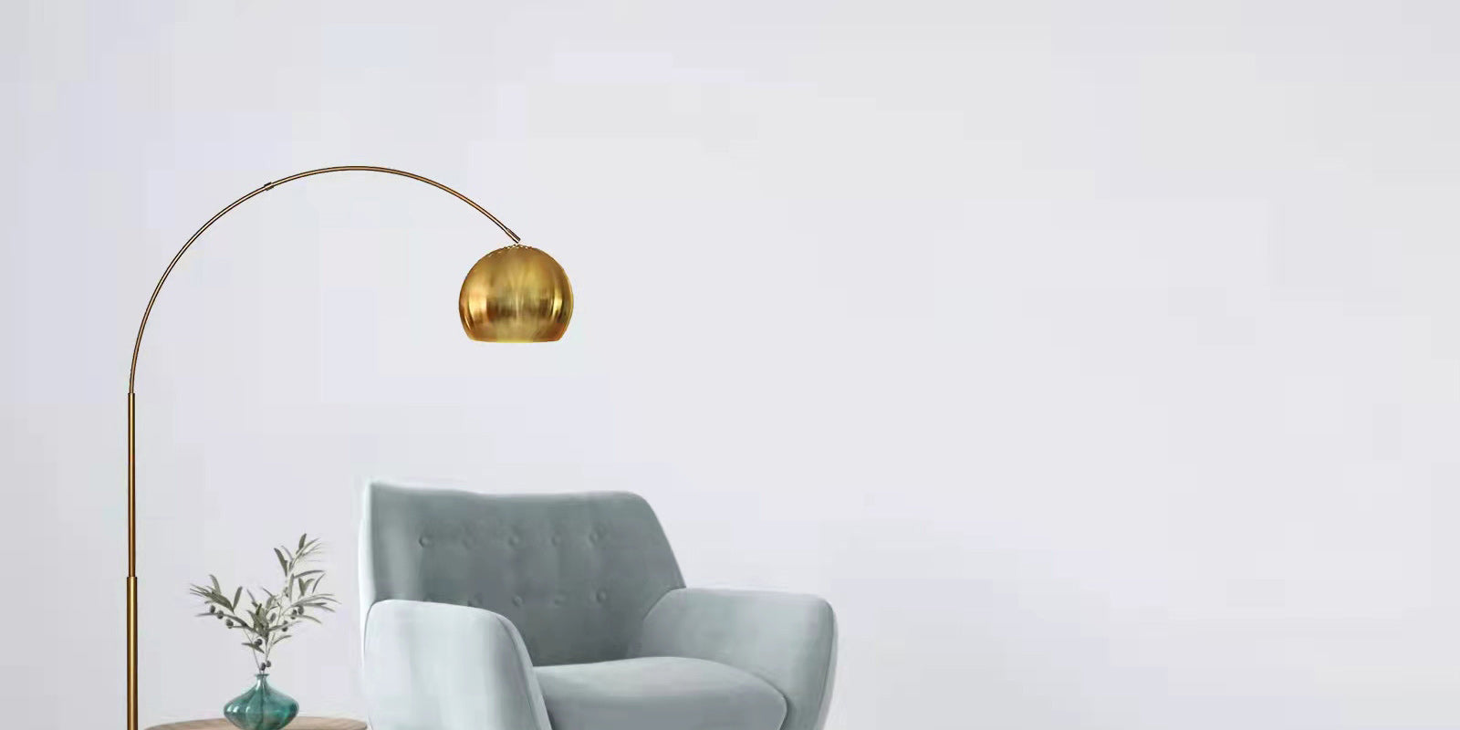 Spherical Arc Floor Lamp