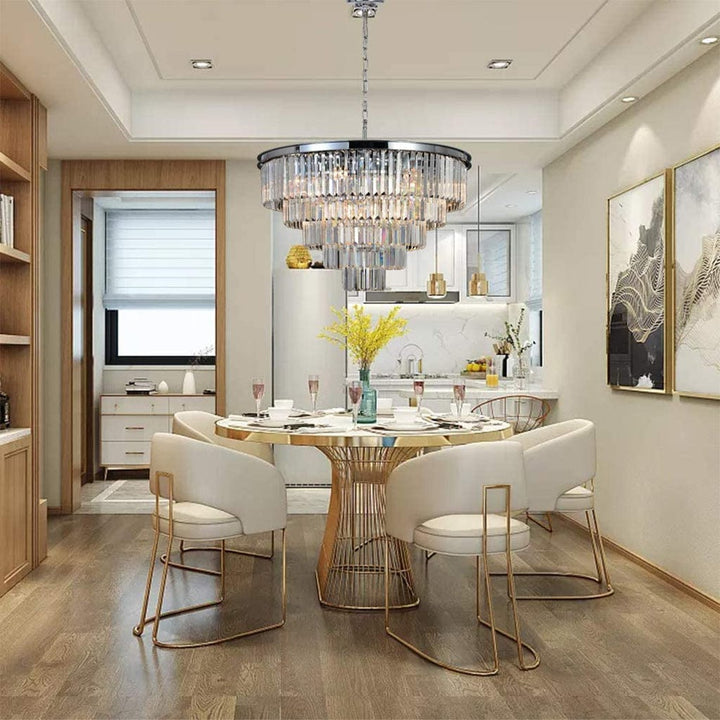 5-layer crystal ceiling lamp