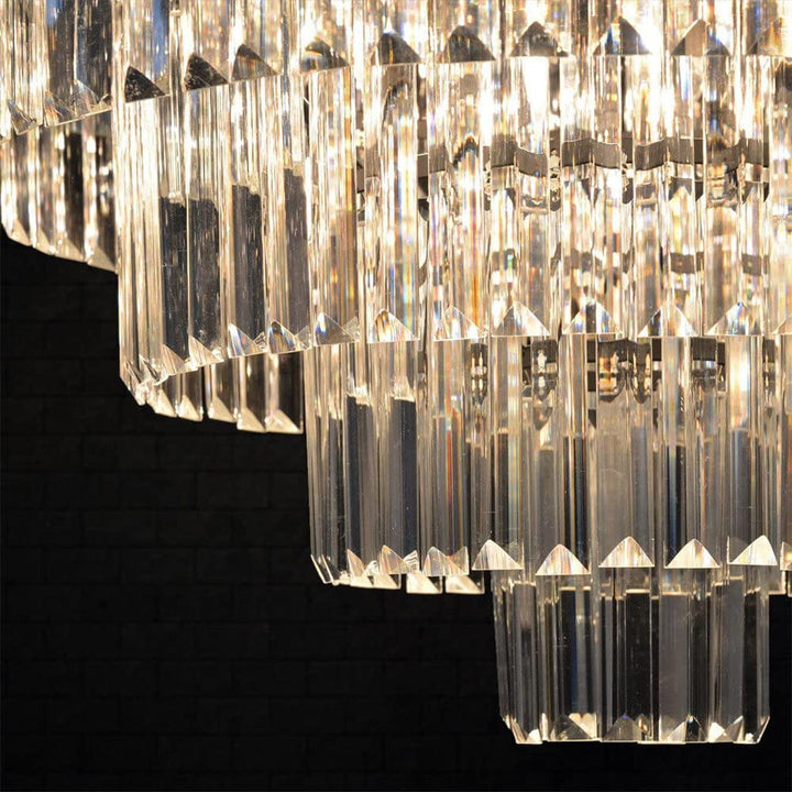 5-layer crystal ceiling lamp