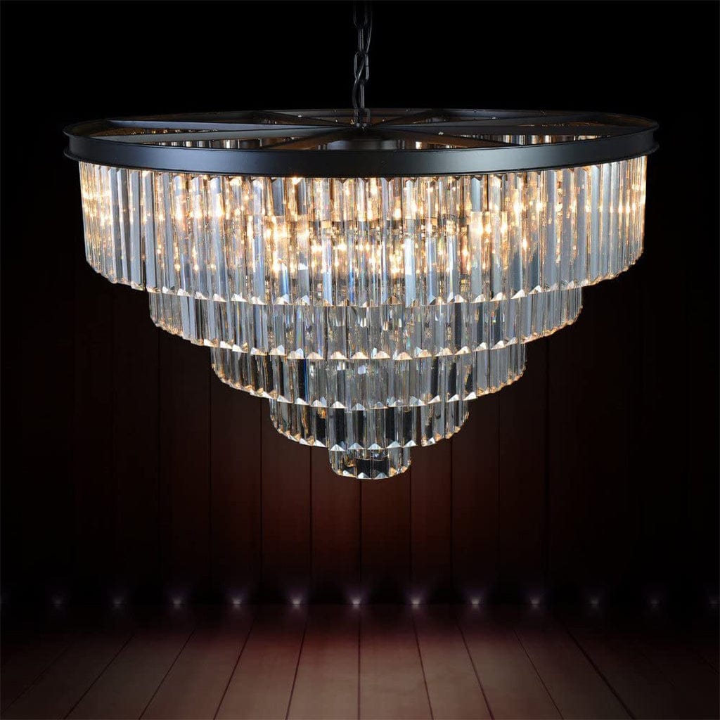 5-layer crystal ceiling lamp