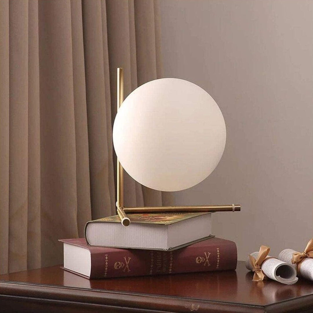 Glass ball table lamp 