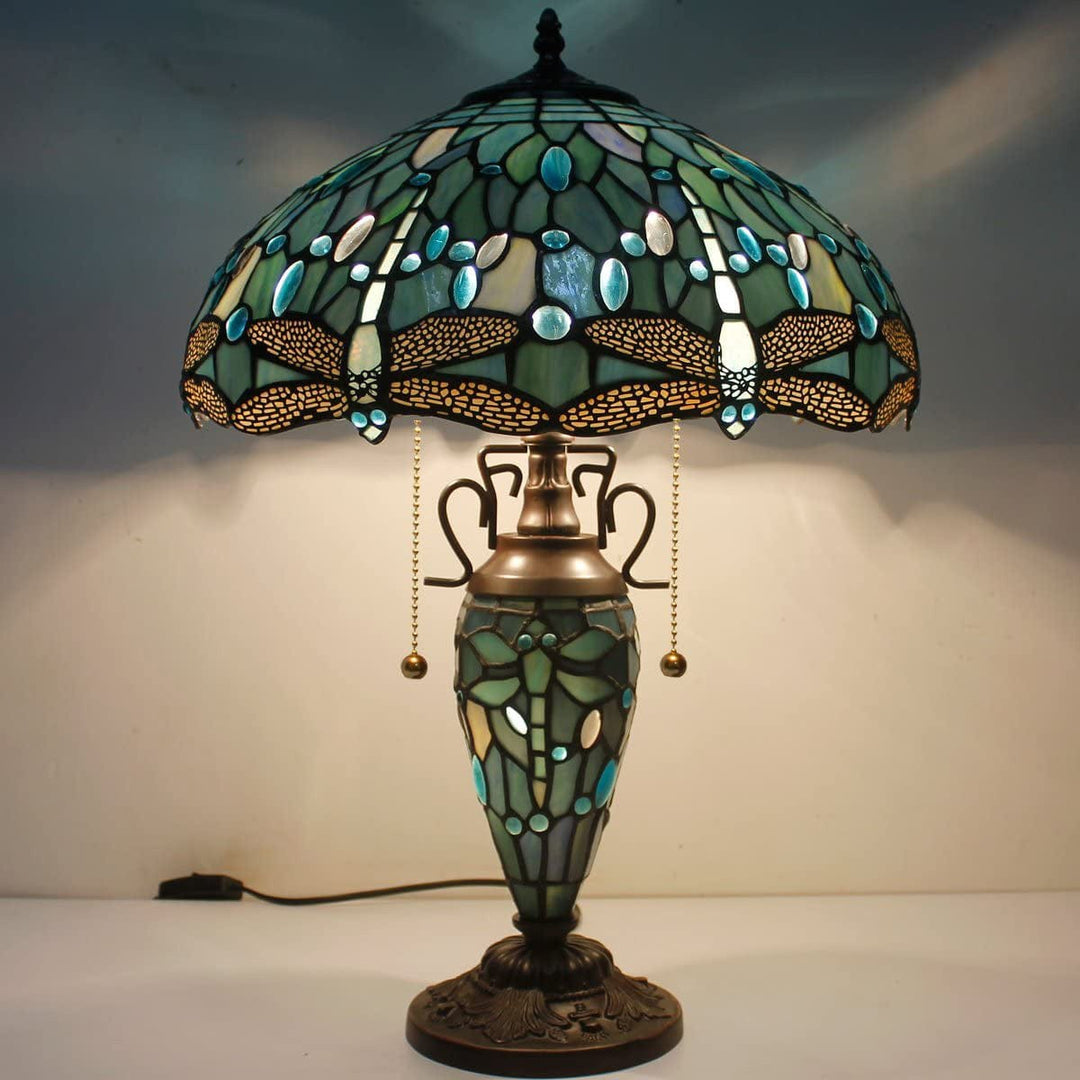 Sea green table lamp