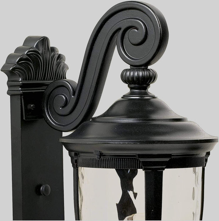 Rolling arm outdoor wall light