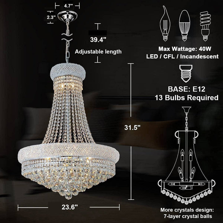 Classic crystal ceiling lamp