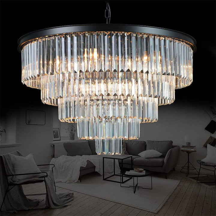 5-layer crystal ceiling lamp