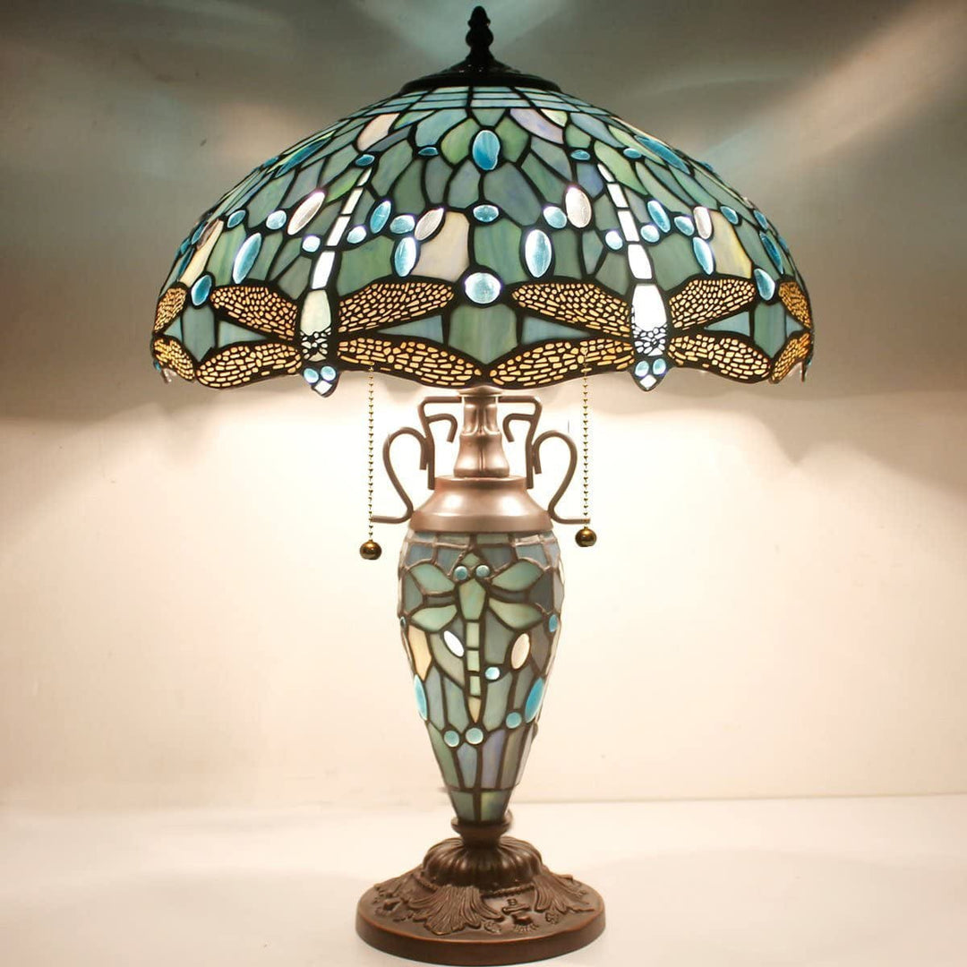 Sea green table lamp