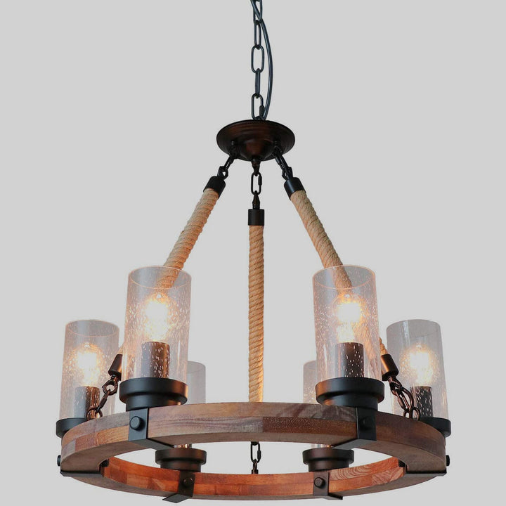 Wooden ceiling lamp