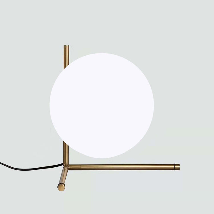 Glass ball table lamp