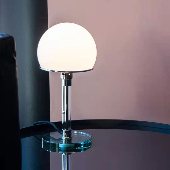 Glass bulb table lamp